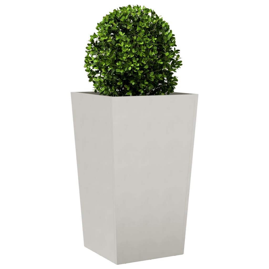 vidaXL Jardineras 2 uds acero inoxidable 45x45x75 cm