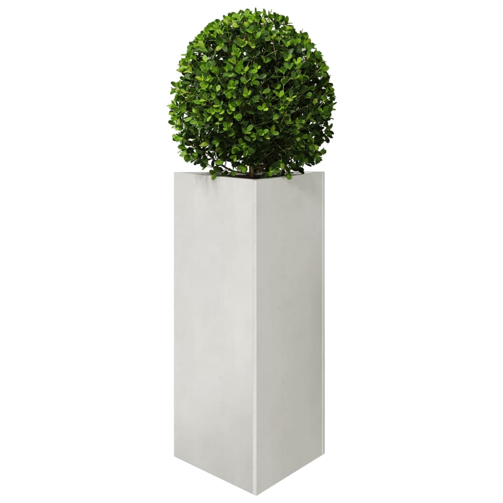 vidaXL Jardinera trianngular de acero inoxidable 40x34,5x70 cm