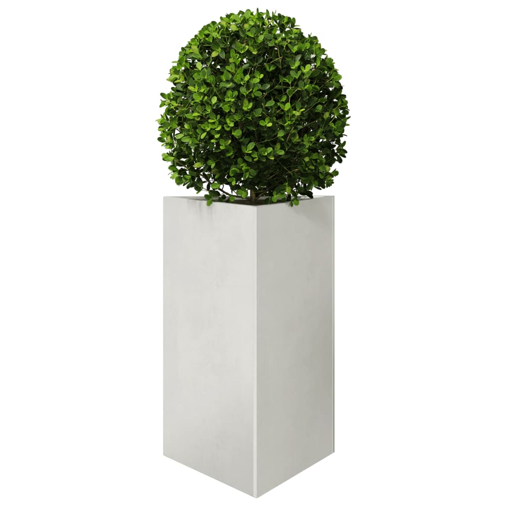 vidaXL Jardinera triangular de acero inoxidable 50x43x75 cm