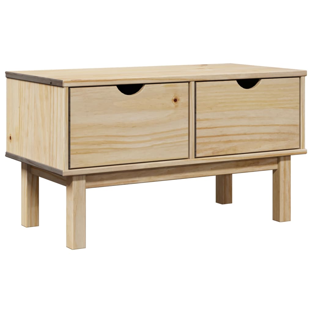 vidaXL Banco de recibidor OTTA madera maciza de pino 80x40x45 cm