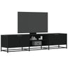 vidaXL Mueble de TV madera de ingeniería negro 180x35x41 cm