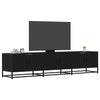 vidaXL Mueble de TV madera de ingeniería negro 180x35x41 cm