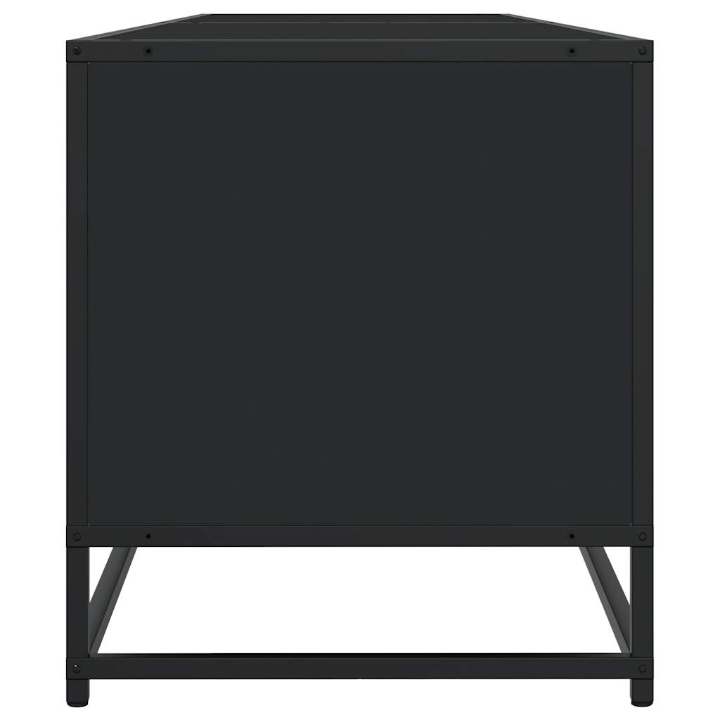 vidaXL Mueble de TV madera de ingeniería negro 180,5x40x46 cm