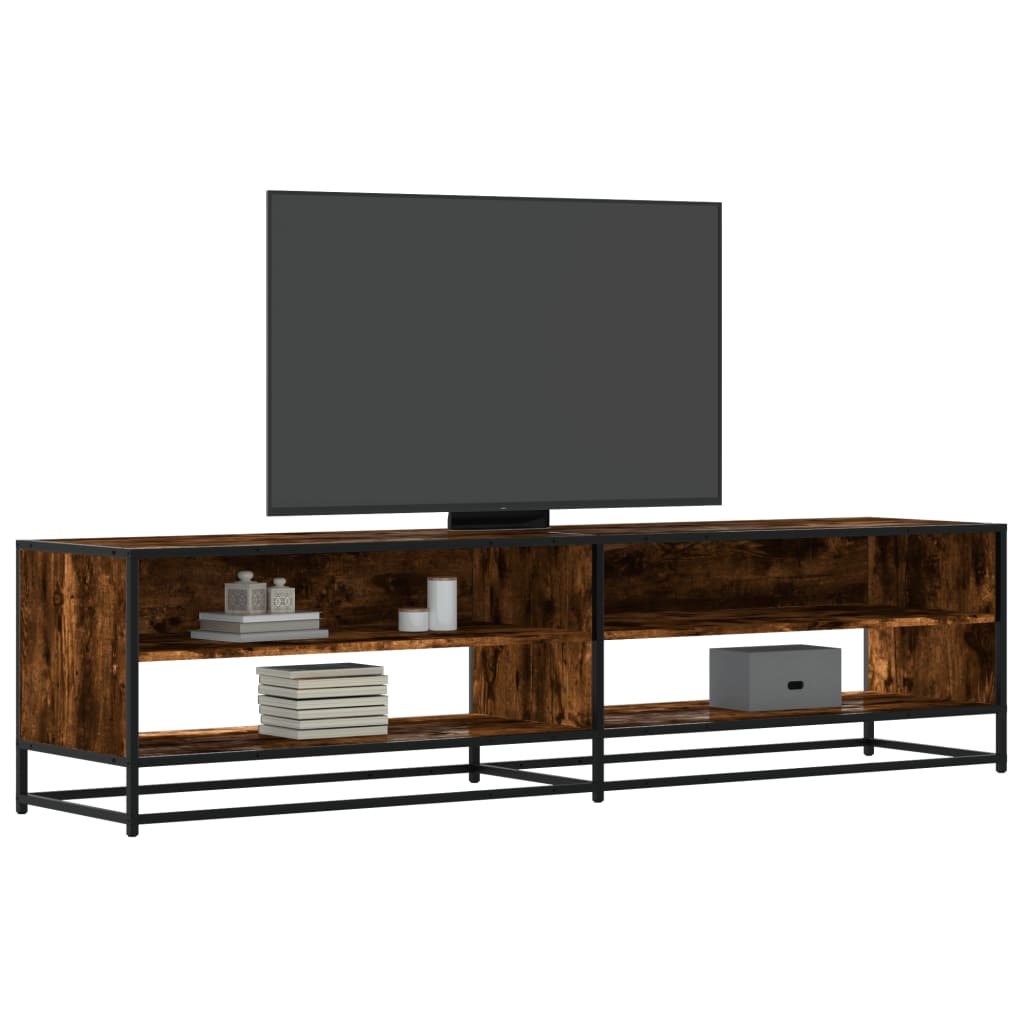 vidaXL Mueble de TV madera de ingeniería roble ahumado 180,5x40x46 cm