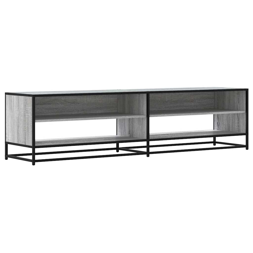 vidaXL Mueble de TV madera de ingeniería gris Sonoma 180,5x40x46 cm