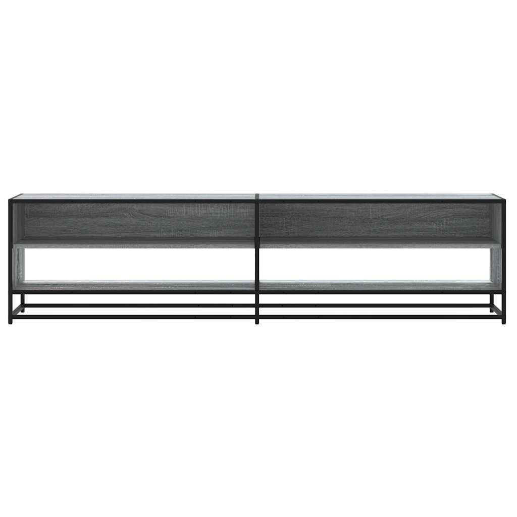 vidaXL Mueble de TV madera de ingeniería gris Sonoma 180,5x40x46 cm