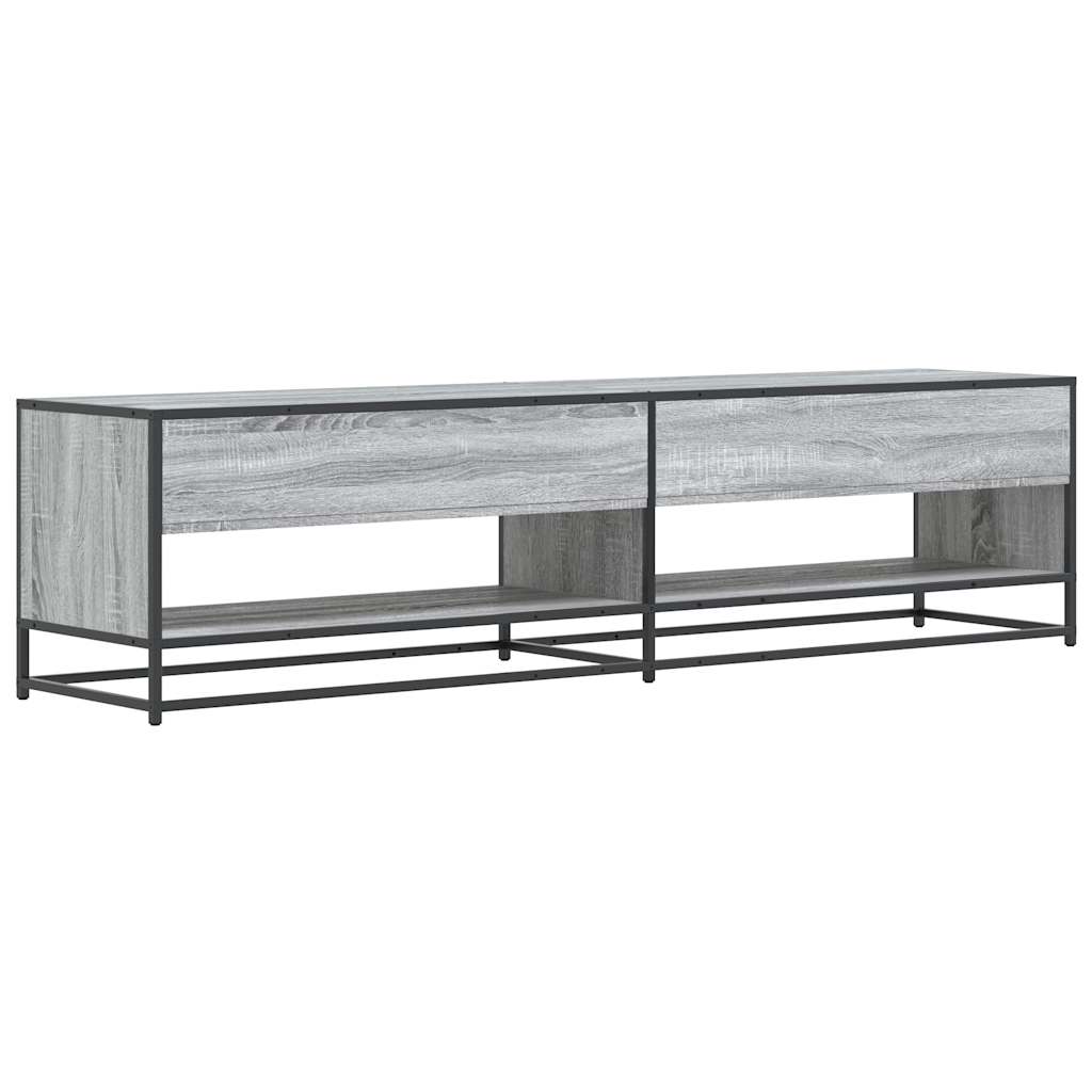 vidaXL Mueble de TV madera de ingeniería gris Sonoma 180,5x40x46 cm