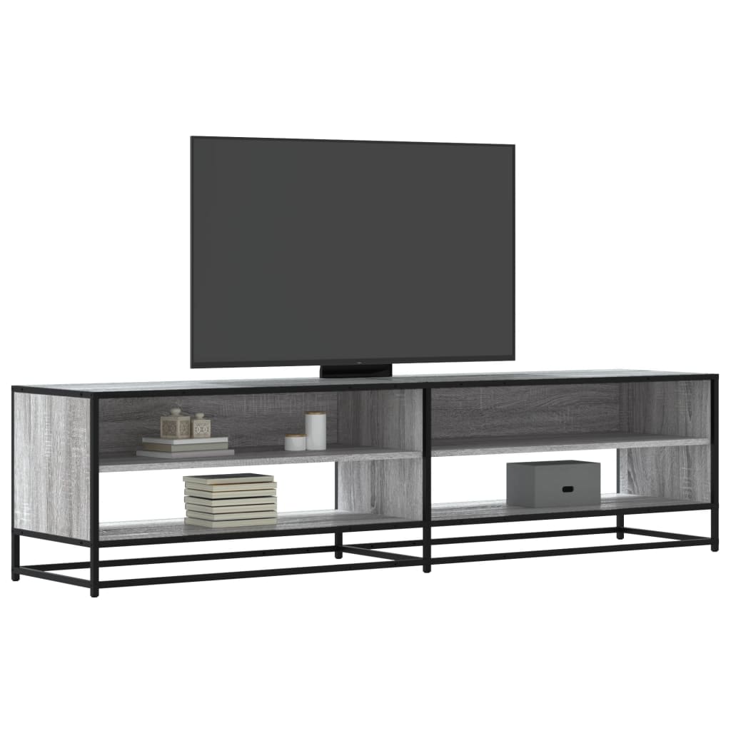 vidaXL Mueble de TV madera de ingeniería gris Sonoma 180,5x40x46 cm