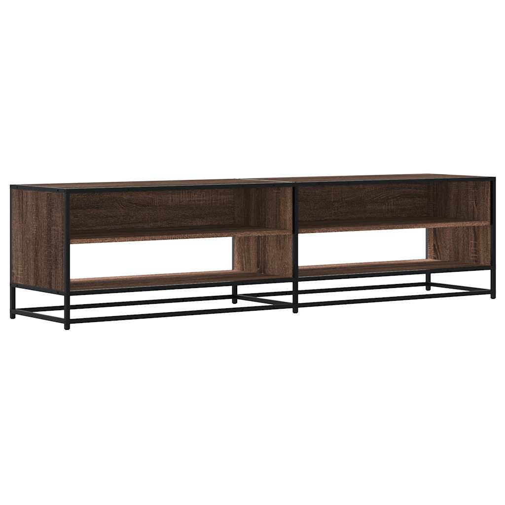 vidaXL Mueble de TV madera de ingeniería marrón roble 180,5x40x46 cm