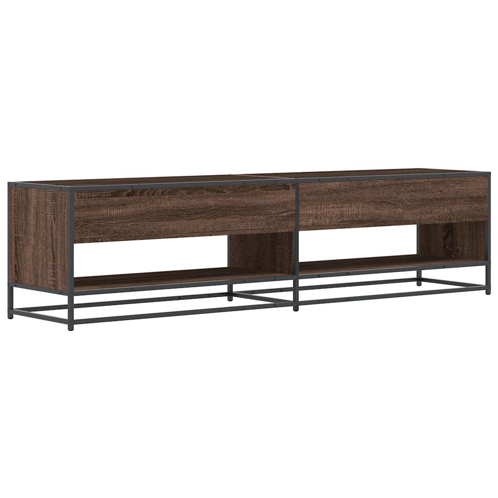 vidaXL Mueble de TV madera de ingeniería marrón roble 180,5x40x46 cm