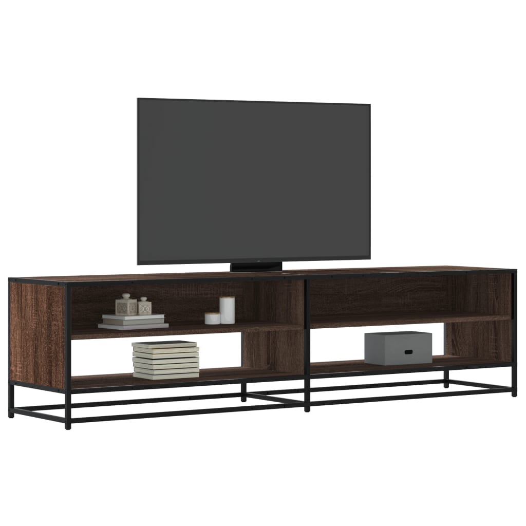 vidaXL Mueble de TV madera de ingeniería marrón roble 180,5x40x46 cm