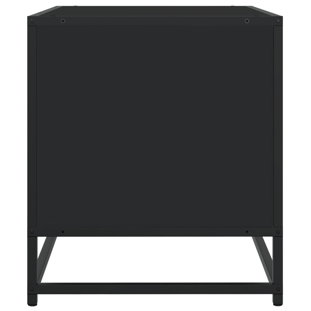 vidaXL Mueble de TV madera de ingeniería negro 180x40x46 cm