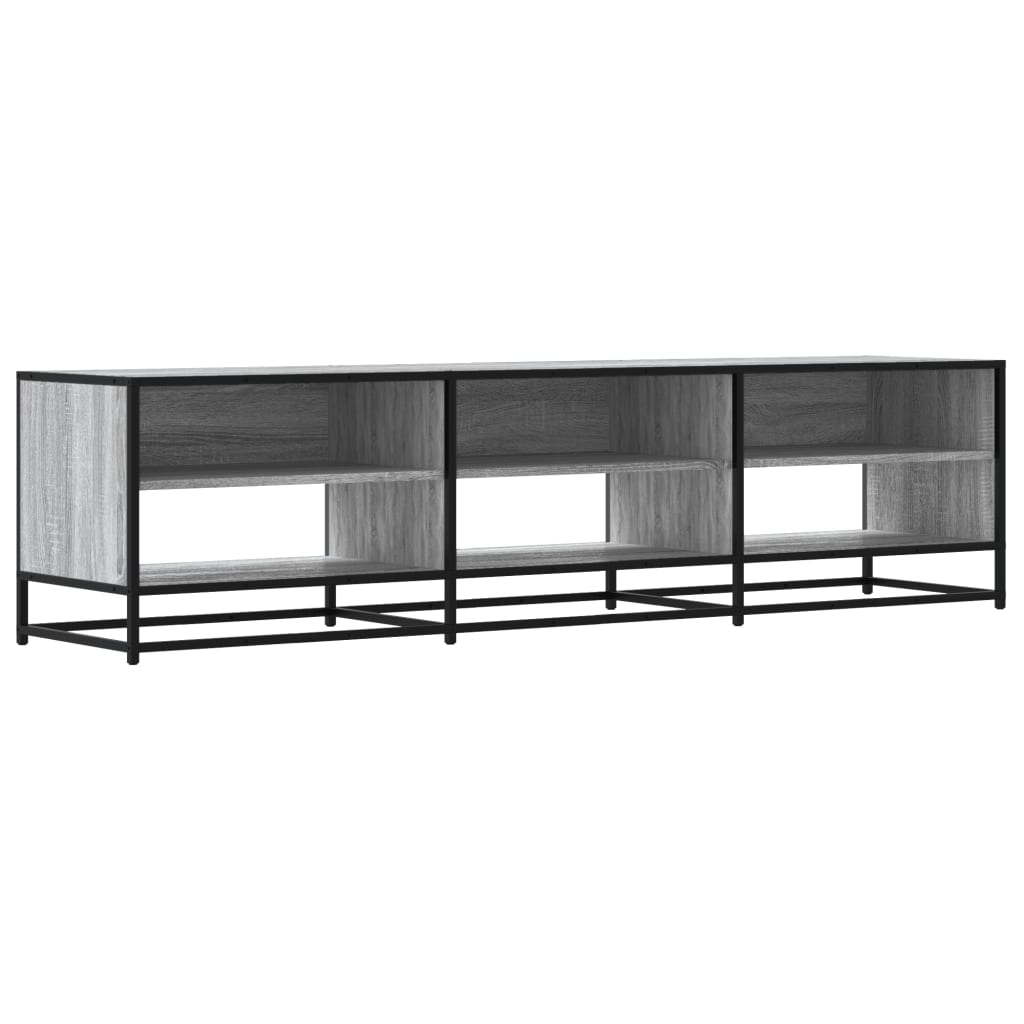 vidaXL Mueble de TV madera de ingeniería gris Sonoma 180x40x46 cm