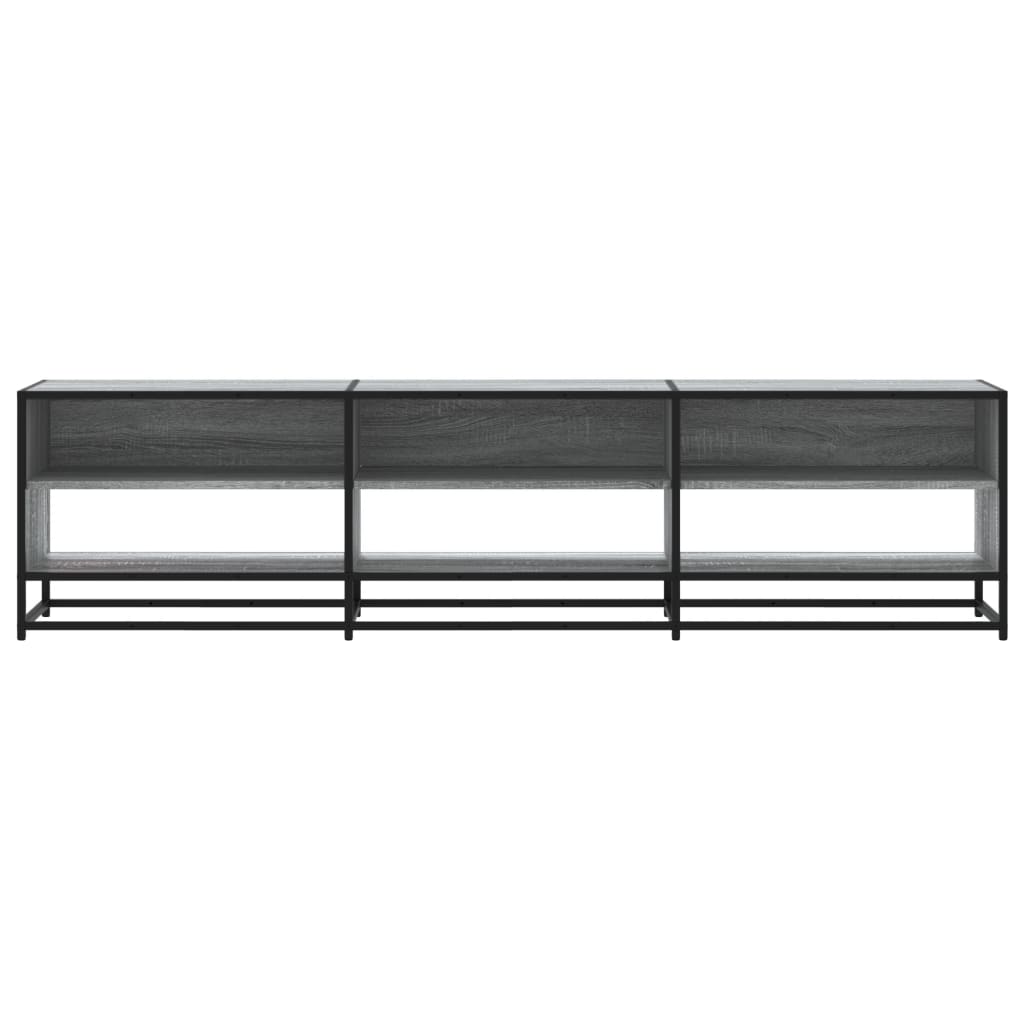 vidaXL Mueble de TV madera de ingeniería gris Sonoma 180x40x46 cm