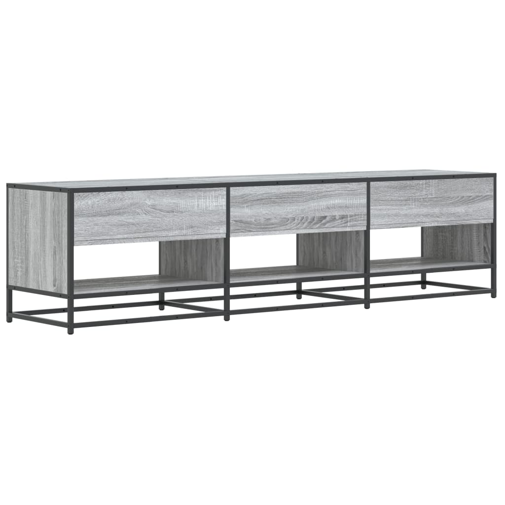 vidaXL Mueble de TV madera de ingeniería gris Sonoma 180x40x46 cm