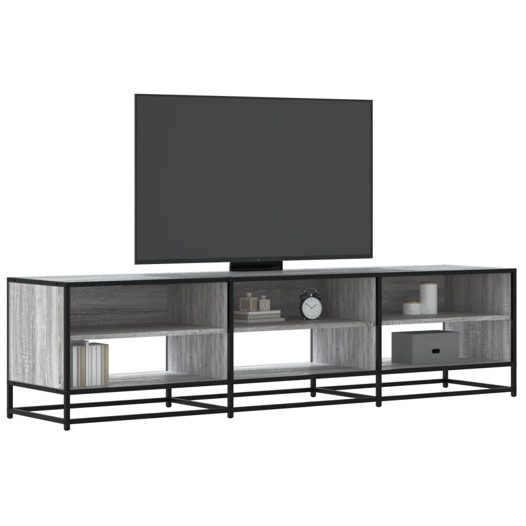 vidaXL Mueble de TV madera de ingeniería gris Sonoma 180x40x46 cm