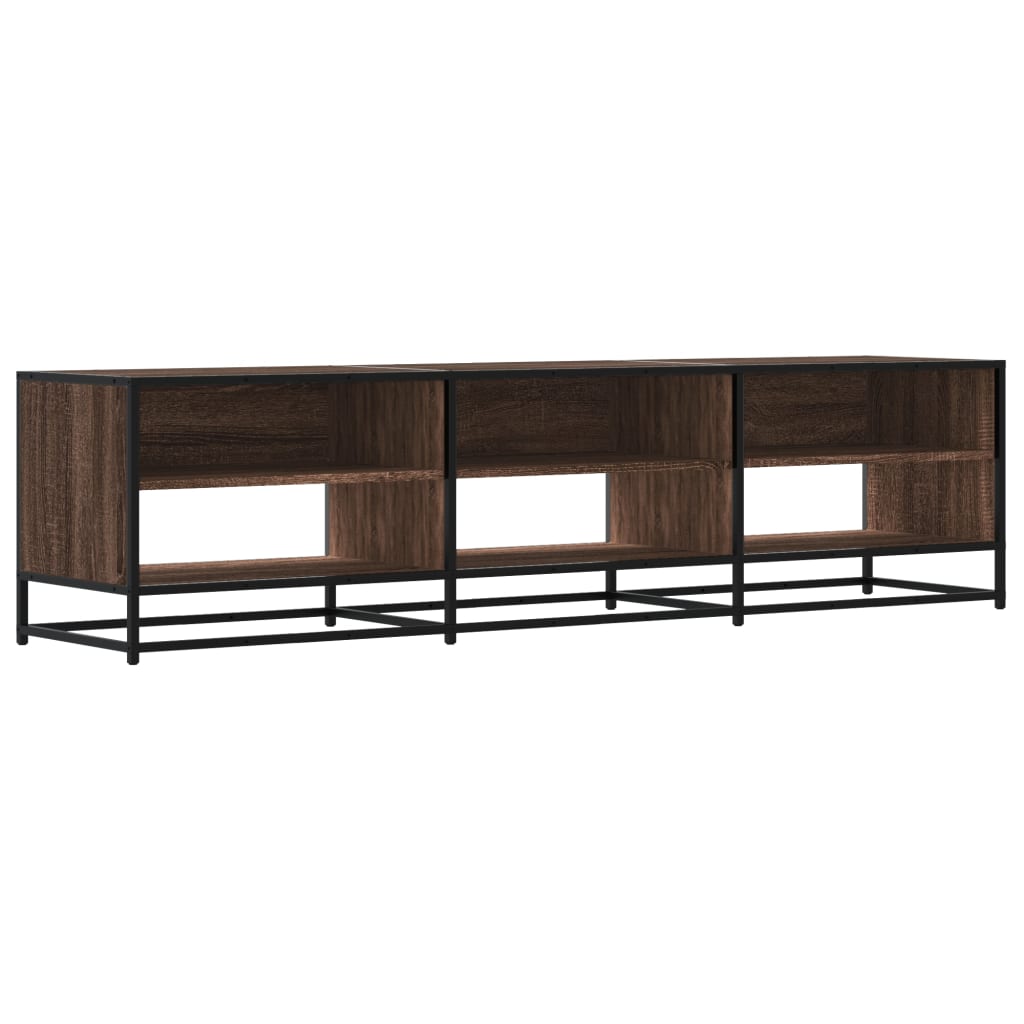 vidaXL Mueble de TV madera de ingeniería marrón roble 180x40x46 cm