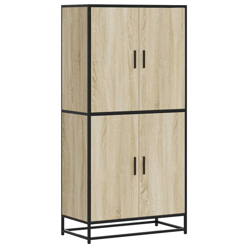 vidaXL Aparador alto madera de ingeniería roble Sonoma 68x35x139 cm