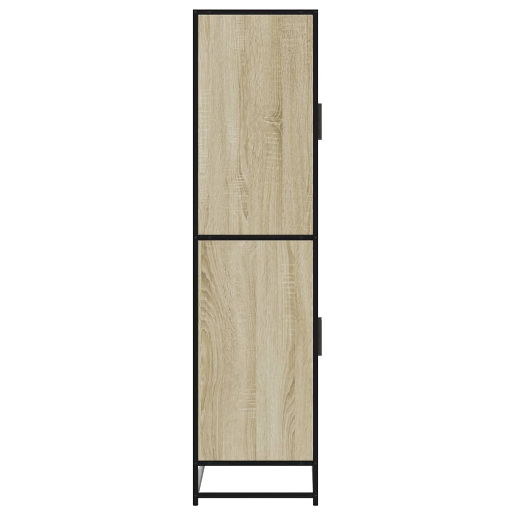 vidaXL Aparador alto madera de ingeniería roble Sonoma 68x35x139 cm