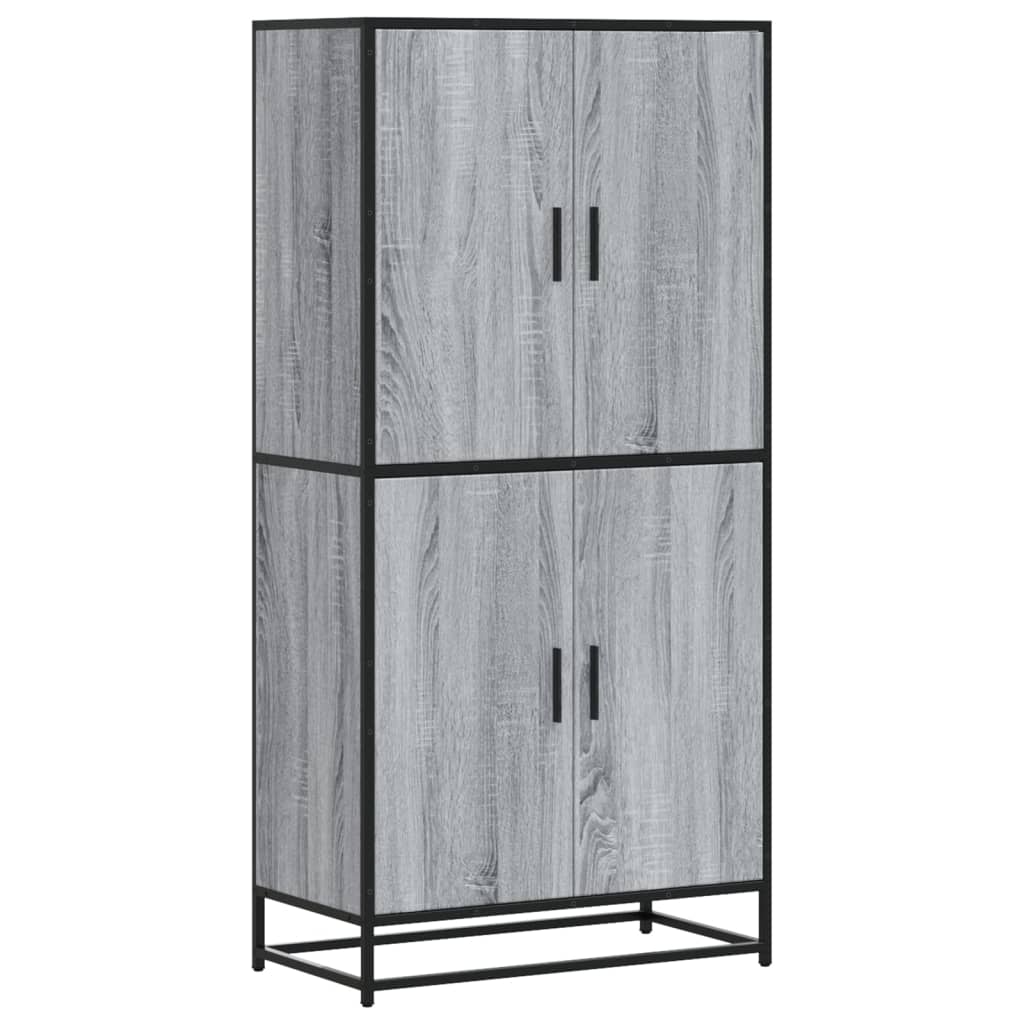 vidaXL Aparador alto madera de ingeniería gris Sonoma 68x35x139 cm