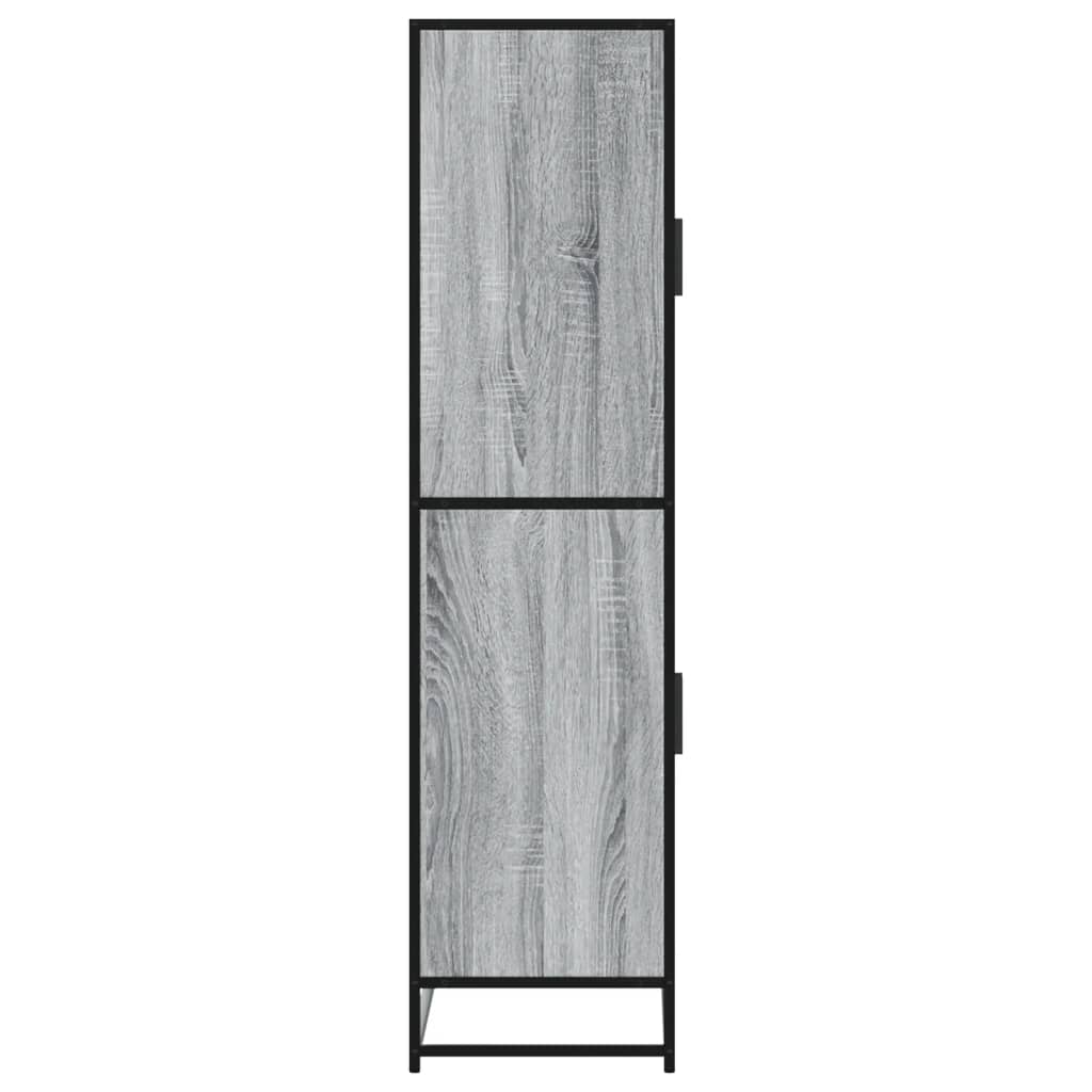 vidaXL Aparador alto madera de ingeniería gris Sonoma 68x35x139 cm