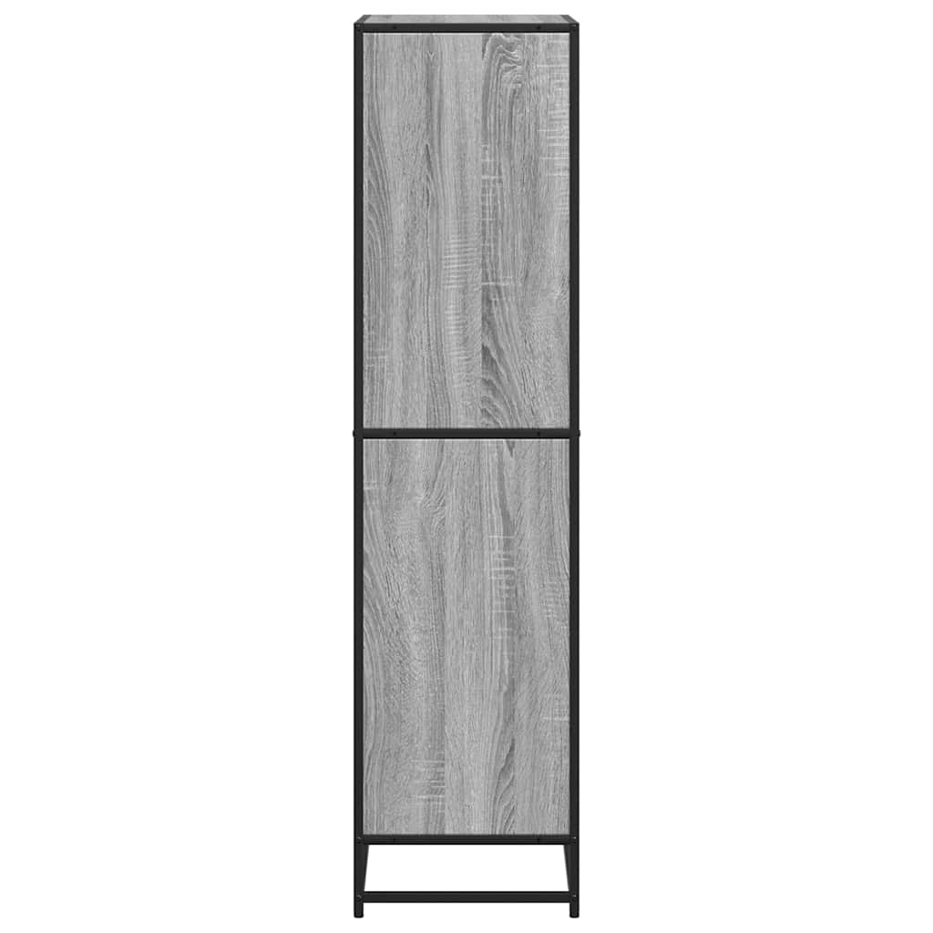 vidaXL Estantería de madera de ingeniería gris Sonoma 60x35x139 cm