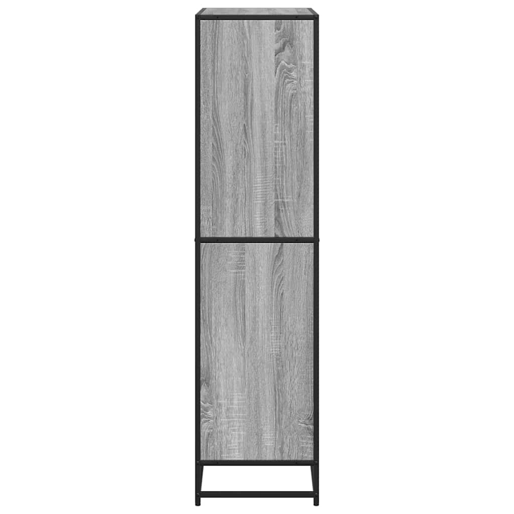 vidaXL Estantería de madera de ingeniería gris Sonoma 80,5x35x139 cm