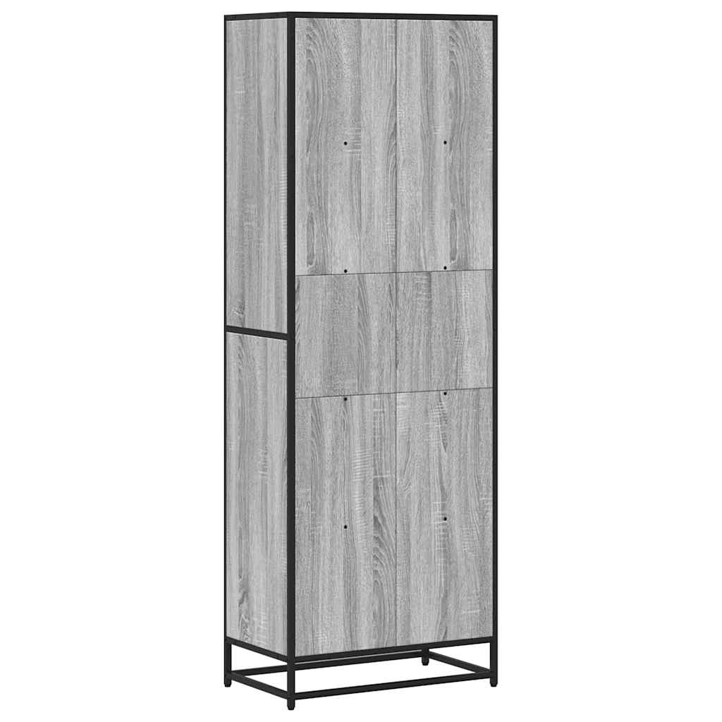 vidaXL Estantería de madera de ingeniería gris Sonoma 60x35x170,5 cm