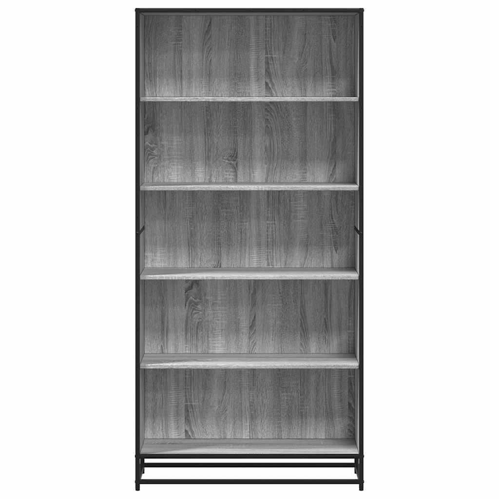 vidaXL Estantería de madera de ingeniería gris Sonoma 80,5x35x170,5 cm