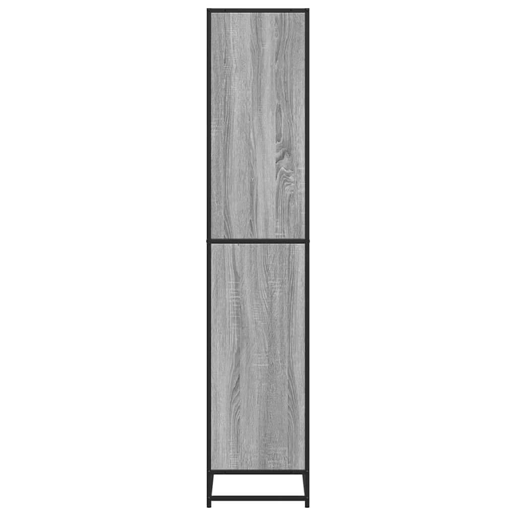 vidaXL Estantería de madera de ingeniería gris Sonoma 80,5x35x170,5 cm