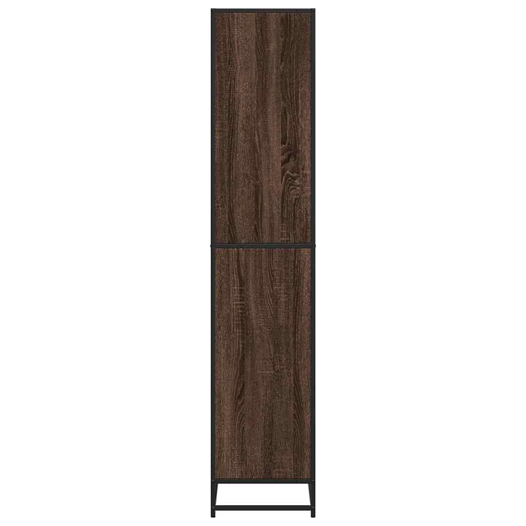 vidaXL Estantería madera de ingeniería marrón roble 80,5x35x170,5 cm