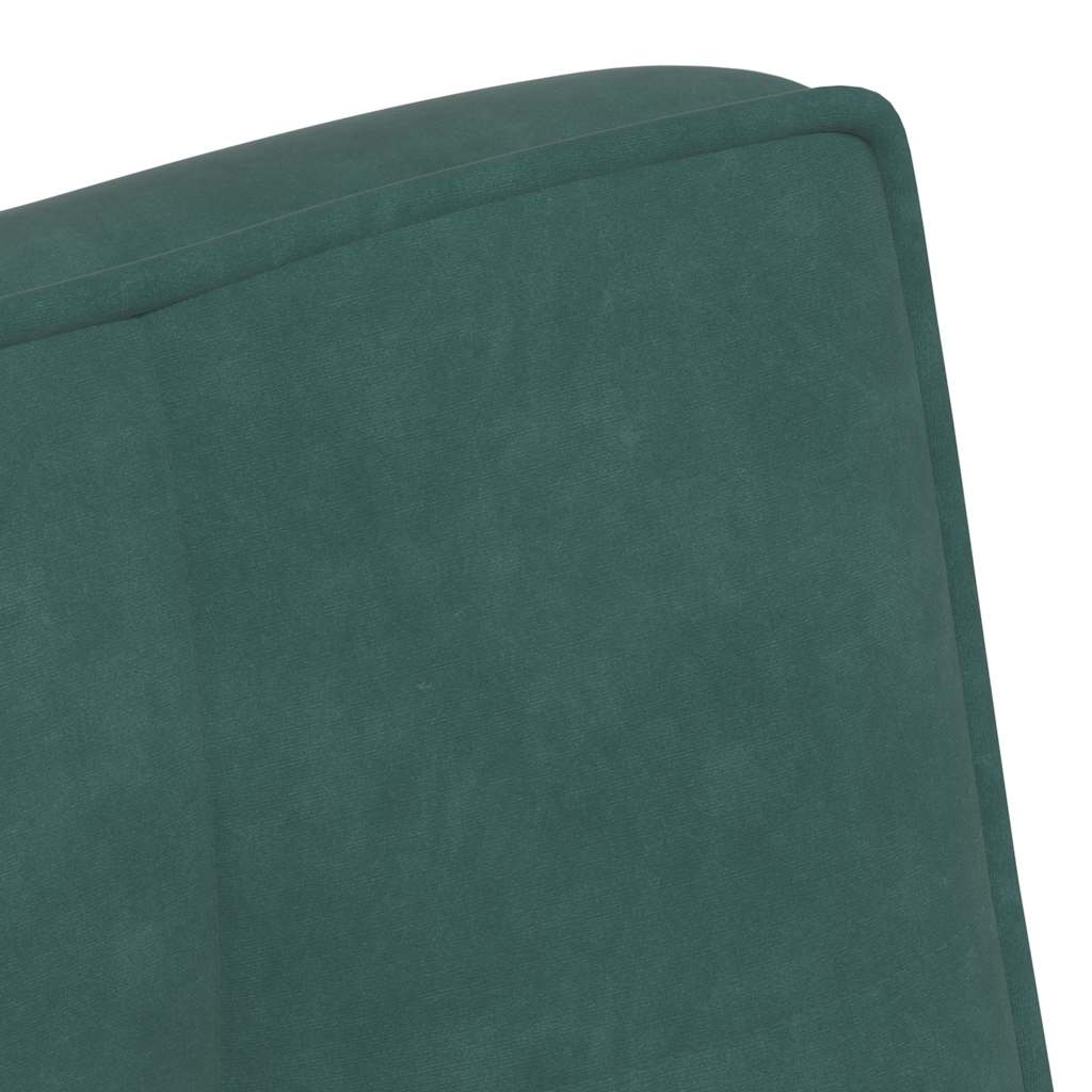 vidaXL Banco de terciopelo verde oscuro 110x74x84 cm