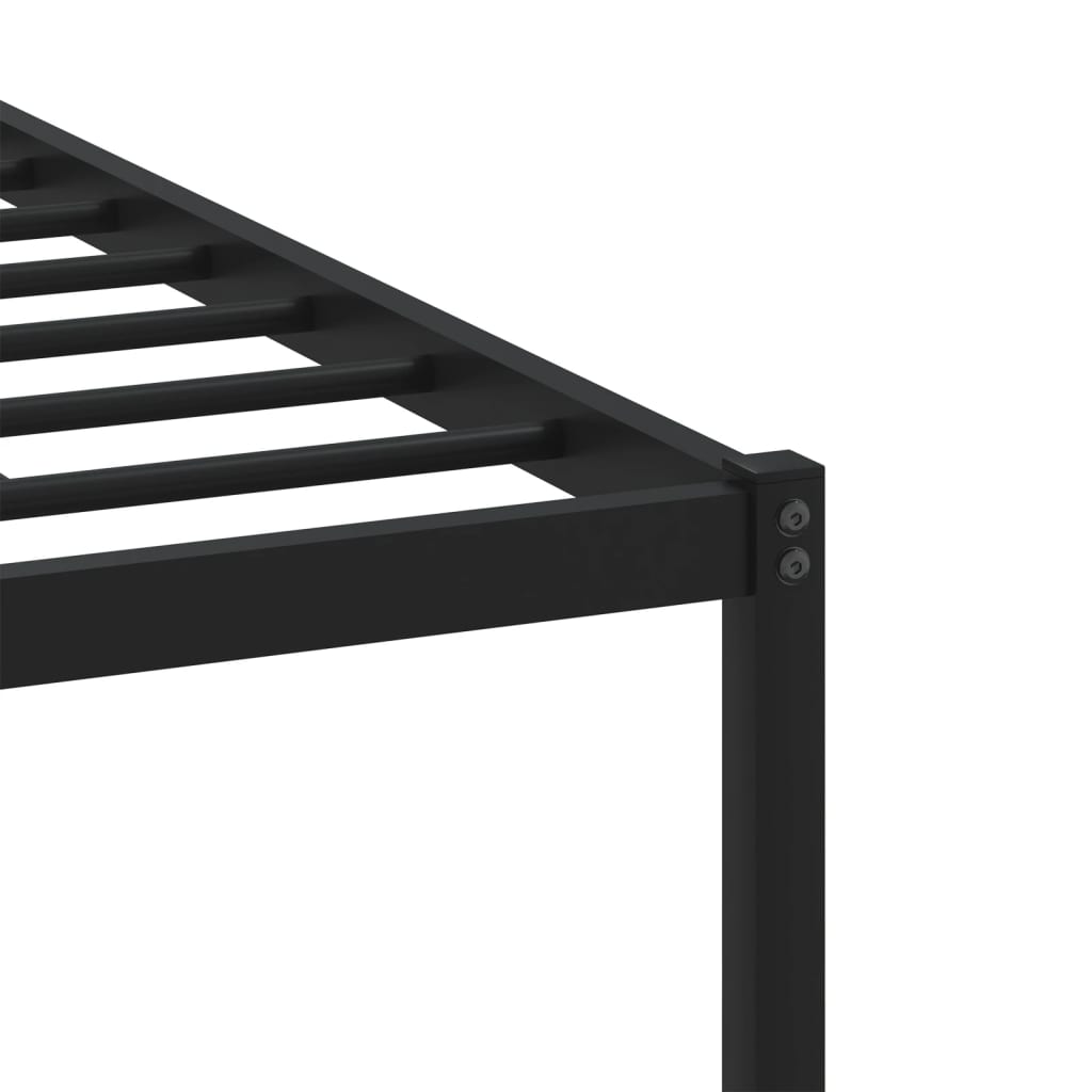 vidaXL Estructura de cama sin colchón metal roble marrón 200x200 cm