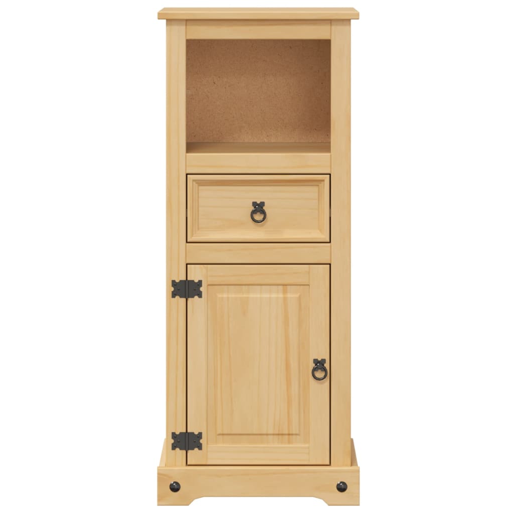 vidaXL Armario de baño Corona madera maciza de pino 45x33x110 cm