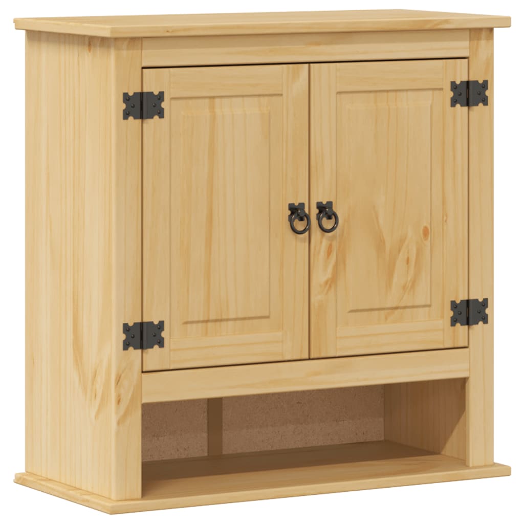 vidaXL Armario de baño Corona madera maciza de pino 70x33x71,5 cm