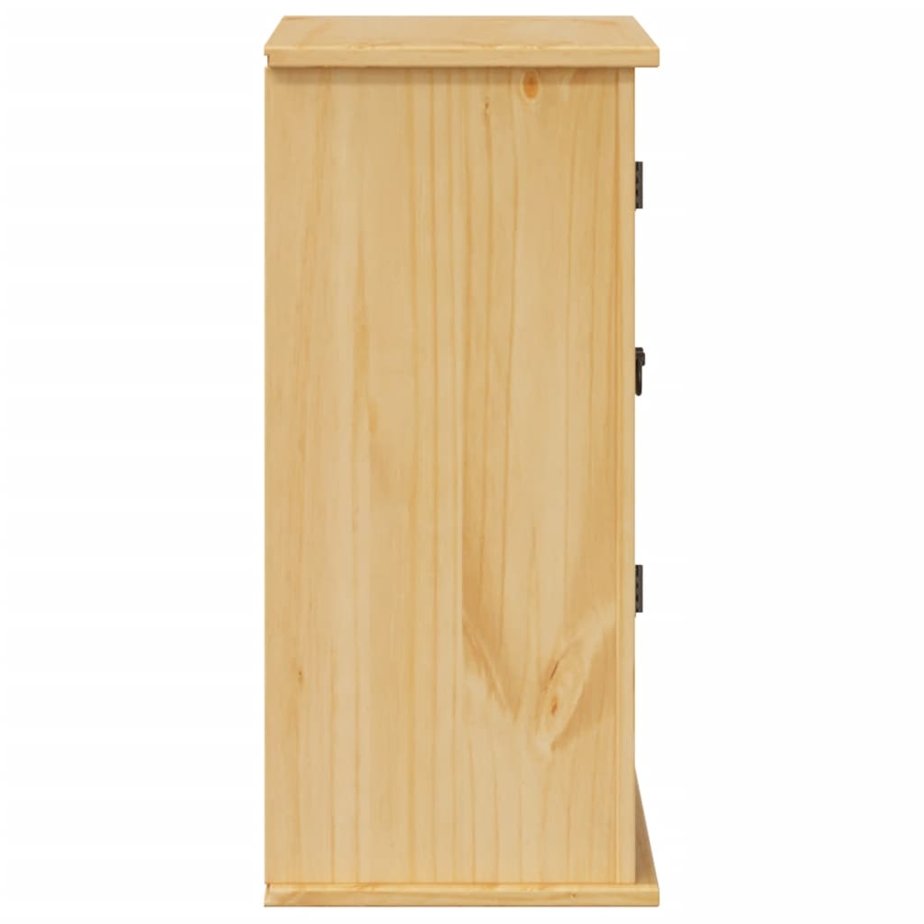 vidaXL Armario de baño Corona madera maciza de pino 70x33x71,5 cm