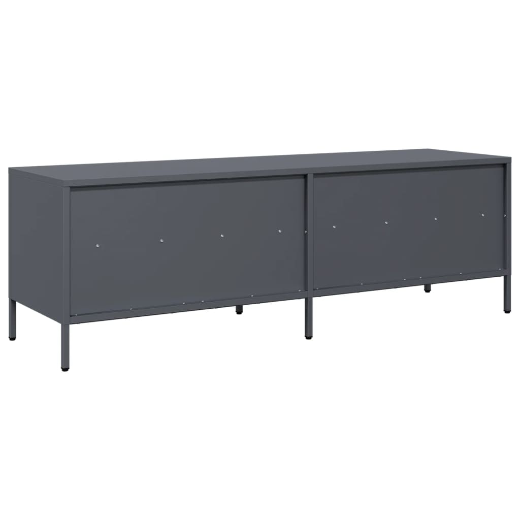 vidaXL Mueble de TV acero laminado en frío antracita 135x39x43,5 cm