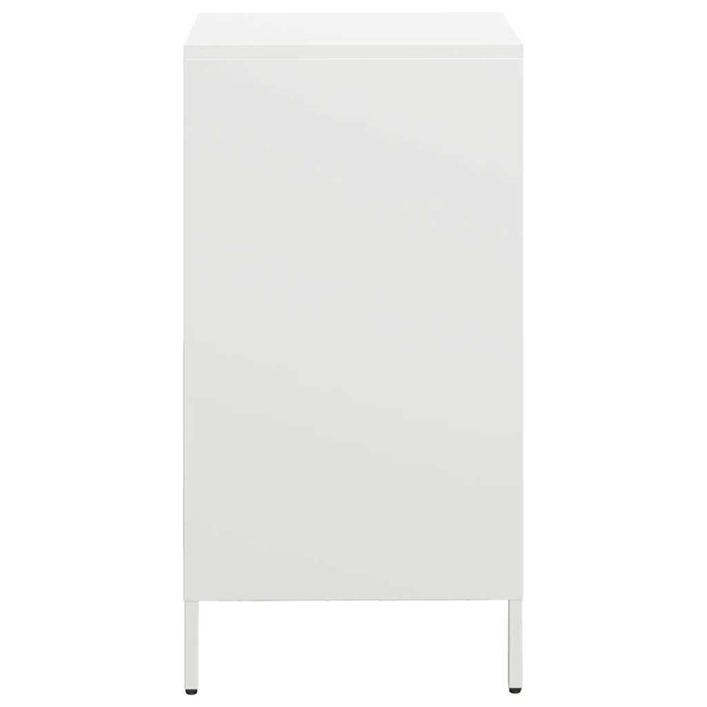 vidaXL Aparador de acero laminado en frío blanco 35x39x73,5 cm