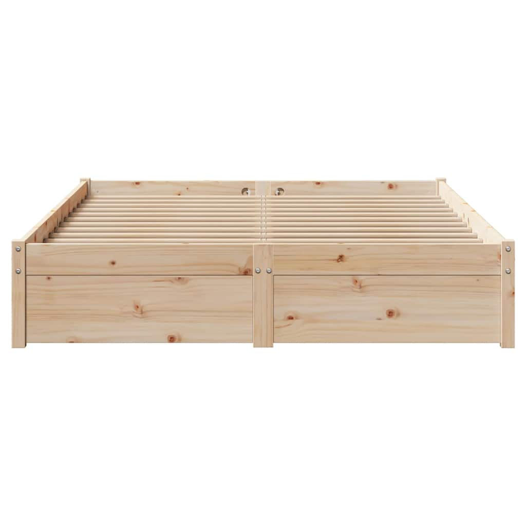 vidaXL Estructura de cama sin colchón madera maciza de pino 120x190 cm