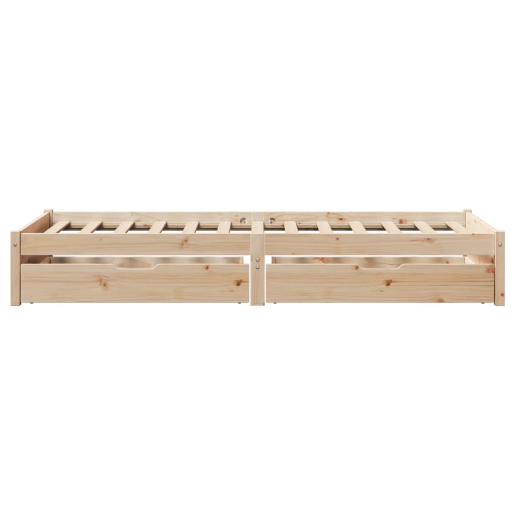 vidaXL Estructura de cama sin colchón madera maciza de pino 90x200 cm