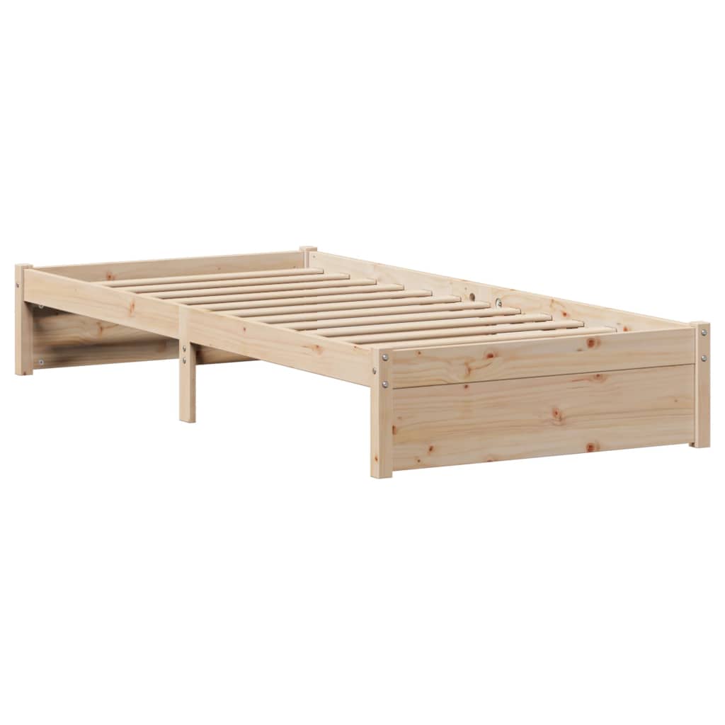 vidaXL Estructura de cama sin colchón madera maciza de pino 90x200 cm