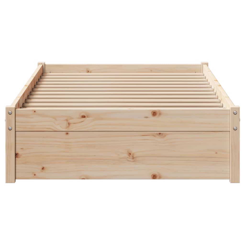 vidaXL Estructura de cama sin colchón madera maciza de pino 100x200 cm