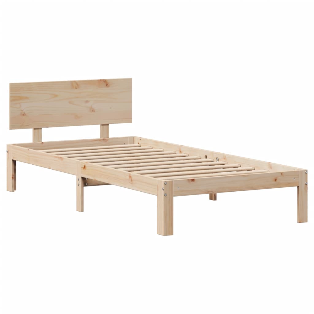 vidaXL Estructura de cama con cajones madera maciza pino 75x190 cm