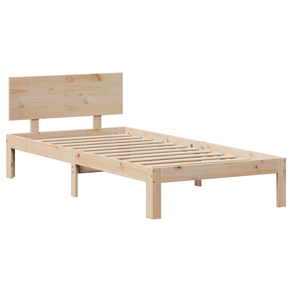 vidaXL Estructura de cama con cajones madera maciza pino 90x190 cm