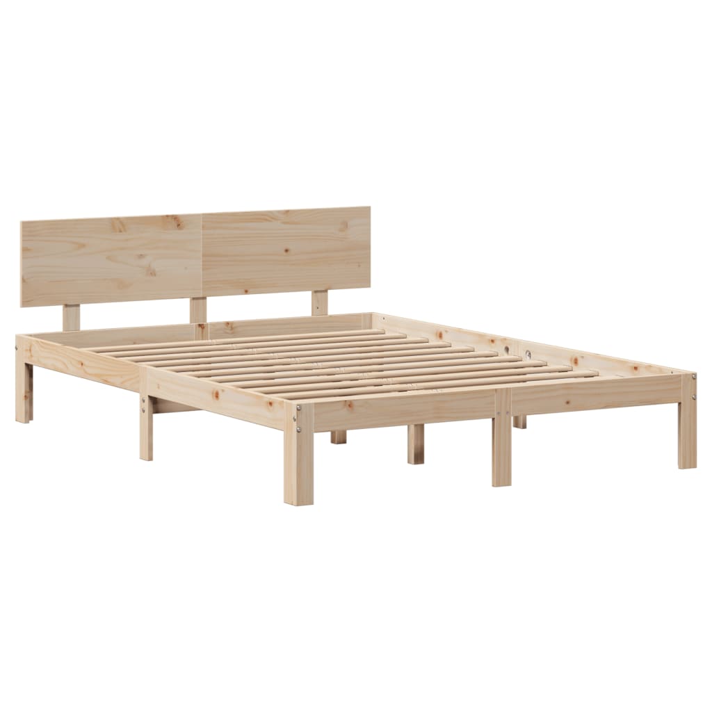 vidaXL Estructura de cama con cajones madera maciza de pino 135x190 cm