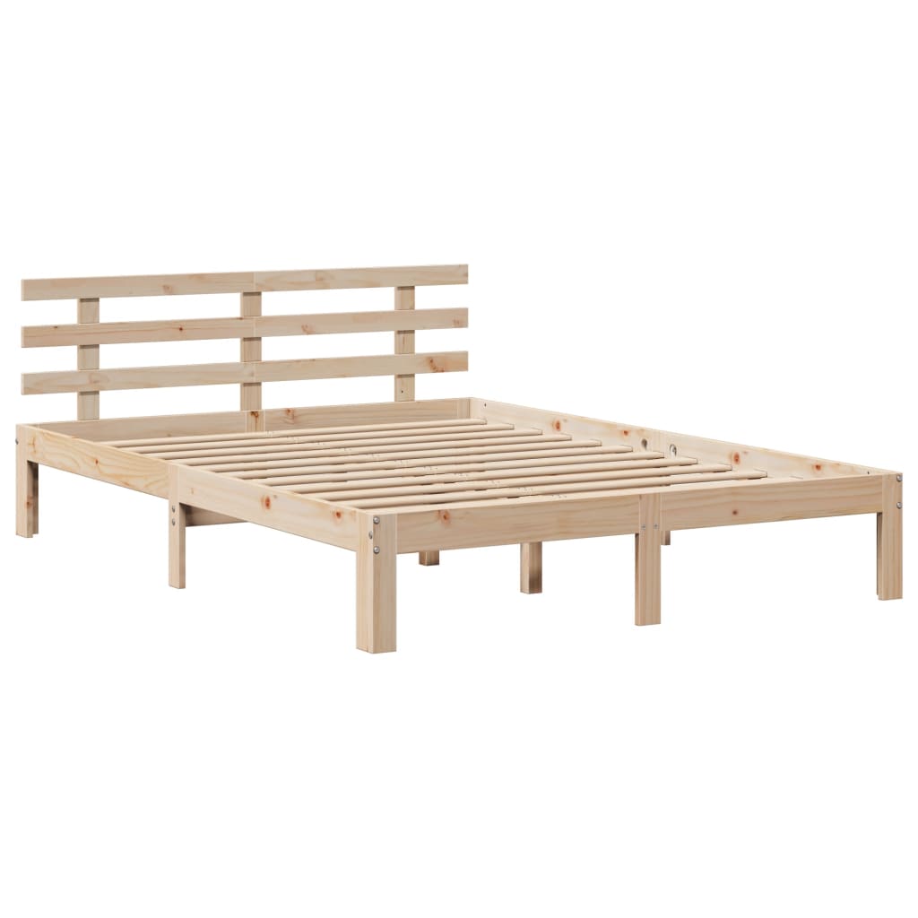 vidaXL Estructura de cama con cajones madera maciza de pino 135x190 cm