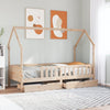 vidaXL Estructura de cama para niños con cajones madera pino 90x200 cm