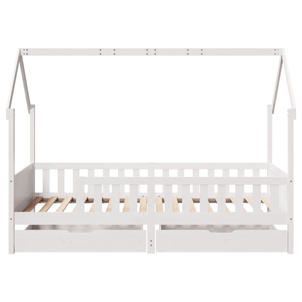 vidaXL Estructura de cama para niños con cajones madera pino 90x200 cm