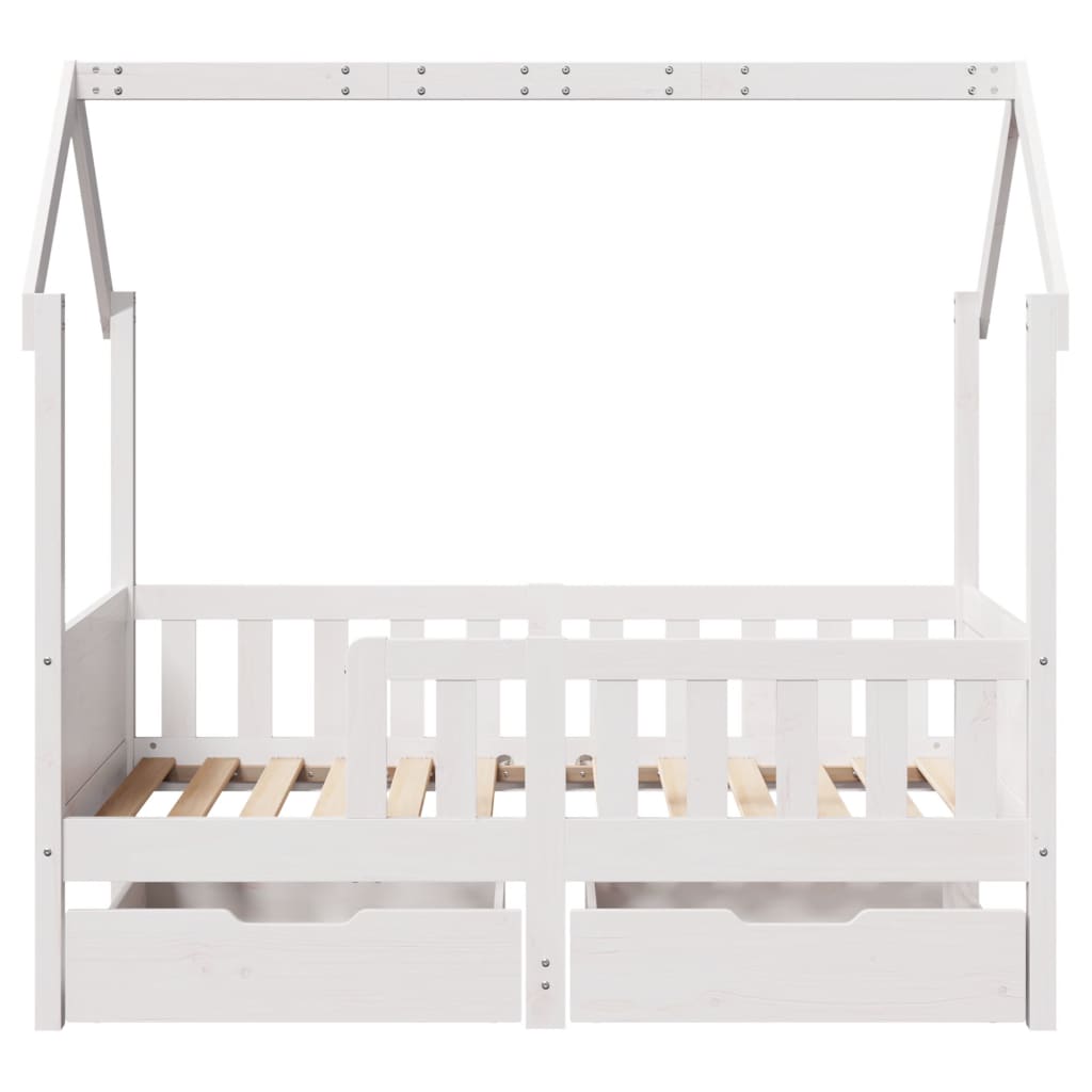 vidaXL Estructura de cama infantil con cajones madera de pino 80x160cm