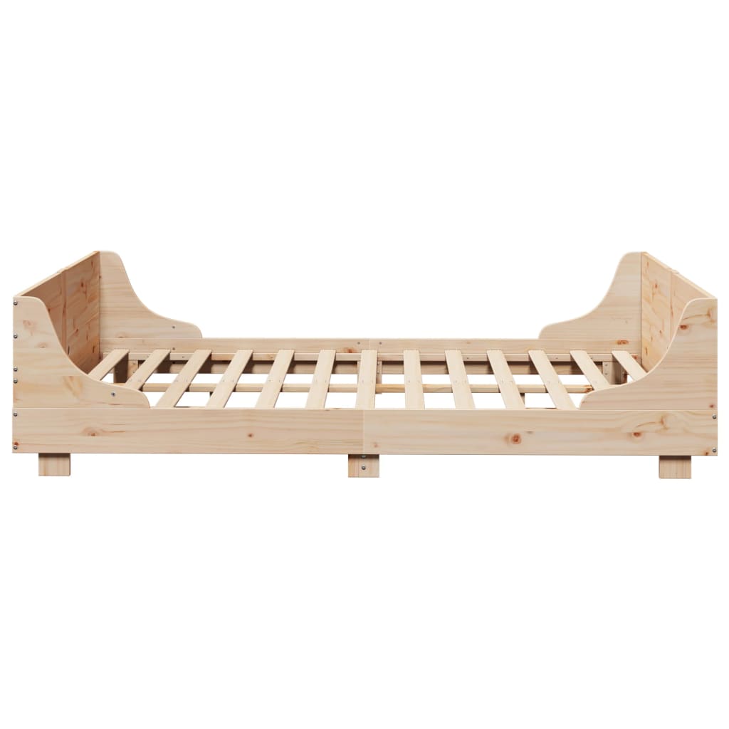 vidaXL Estructura de cama sin colchón madera de pino blanco 150x200 cm